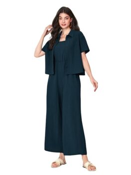 TOPLOT Solid Jumpsuit for Women Soft and Breathable Fabric.