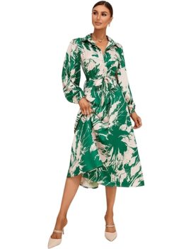 GRECIILOOKS Rayon Fit and Flare Below The Knee One Piece Dresses.
