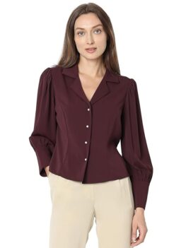 VERO MODA Women's Regular Fit Shirt, 100% Polyester.