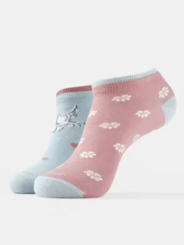 7480 Compact Cotton Stretch Women Floral Print Low Cut (Pack of 2).