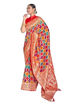 MANOHARI Women's Trendy Banarasi Woven Saree.