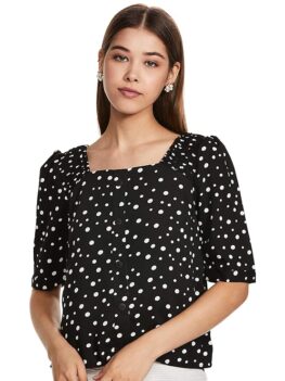 Van Heusen Women's Solid Regular Fit Top