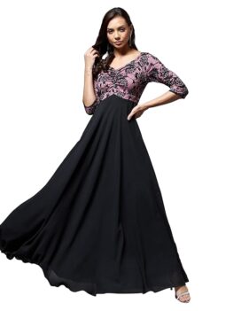 Miss Chase Women's V-Neck Maxi Dress